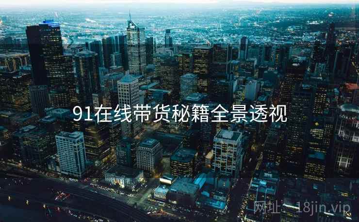 91在线带货秘籍全景透视